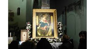 Grosseto, madonna della seggiola quadro in argento sterling 925 euro 350. Santa Maria La Fossa Il Quadro Della Madonna Di Pompei Rimarra Fino A Domenica Cancelloedarnonenews