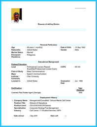 Call Center Sample Resume With No Experience Philippines Call Center Resume Resume No Experience
