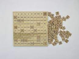 Roman Numeral Board Montessori Math Set Roman Numeral 100 Etsy Math Sets Montessori Math Roman Numerals