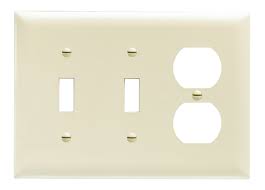 Check spelling or type a new query. Combination Openings 2 Toggle Switch 1 Duplex Receptacle Three Gang White Wall Plates Wiring Devices