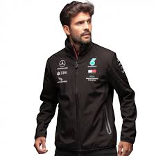 Mercedes Amg Petronas Team Softshell Jacket Black