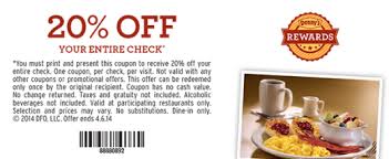 Denny S Printable Coupon Enjoy 20 Off Your Entire Check Expires 4 6 2014 Dennys Coupons Free Kids Meals Coupons