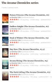 The Arcana Chronicles Series Order Arcanum Books Goodreads