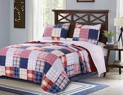 Red, white & blues, a 1992 album by the blues brothers. Hampton Red White Blue Plaid Quilt Set