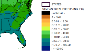 Southeast Precipitation North Carolina Climate Office