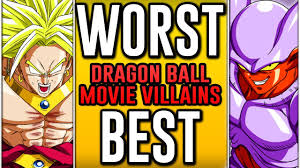 Dragon ball is a japanese media franchise created by akira toriyama in 1984. Worst To Best Dragon Ball Movie Villains Youtube