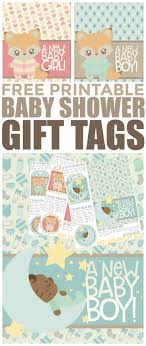 She needs to get her team to say the word at the top of the card, but she can't say the 5 words below it as she describes. Free Printable Baby Shower Gift Tags Frugal Mom Eh