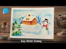 How To Draw Easy Winter Season Scenery Scenery Drawing Snowfall Scenery Drawing Giuliana Journal how to draw easy winter season scenery