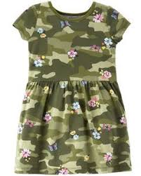 Floral Camo Jersey Dress Toddler Dress Toddler Girl Dresses Camo Baby Clothes