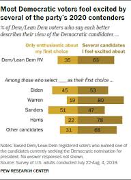 Most Democrats Are Excited By Several 2020 Candidates