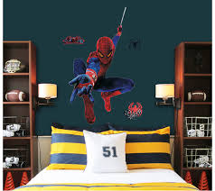 Cartoon bedroom wallpaper labzada wallpaper. Kids Teens At Home Large 3d Amazing Spiderman Kids Room Wall Sticker Home Decor