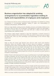 In malaysia, we have two types of public holidays, those at national and state levels. Business Organisation Has Adapted Its Working Arrangements To Accommodate Legislation Relating To Rights And Responsibilities Of Employees And Employers Phdessay Com