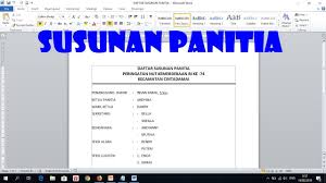 Dikutip dari situs resmi kementerian pendidikan dan kebudayaan indonesia, susunan panitia pameran seni rupa sekolah terdiri dari Cara Membuat Daftar Susunan Panitia Youtube