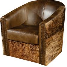 This page is about swivel tub chairs,contains mocha microfibre swivel tub chair,round swivel tub chair with fabric upholstery,diamond sofa murphy swivel delta children lindsey glider swivel rocker tub chair, charcoal grey. Rustic Swivel Tub Accent Chair Southwestern Armchairs And Accent Chairs By Artistic Leathers Houzz