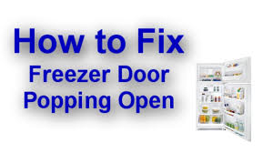 Recessed side mount door handle and integrated lock with key. Freezer Door Pops Open When You Close The Refrigerator Door Youtube