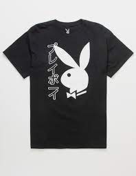 PLAYBOY Kanji Bunny Mens Tee - BLACK | Tillys
