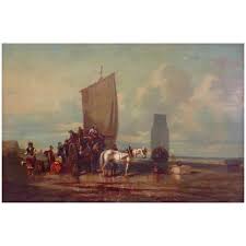Biola Lent Project 2020 19th Century Oil Painting On The Beach In 2020 Painting Oil Painting Antique Oil Painting