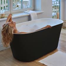 Sensuality mini f black wht relax freestanding solid surface bathtub by aquatica 00 (web). áˆluxury Colored Bathtubs Buy Online Best Prices Aquatica Bathroom Design Gallery Color Bathtub White Bathroom Decor