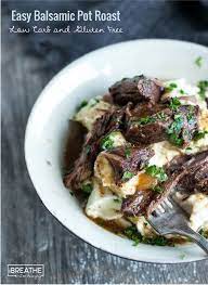 Easy Keto Balsamic Beef Pot Roast Low Carb Recipe Pot Roast Recipes Balsamic Pot Roast Instant Pot Recipes