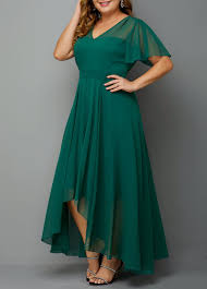 Plus Size High Waist Side Zipper Chiffon Dress Rotita Com Usd 43 49 Chiffon Dress Plus Size Dresses Dresses