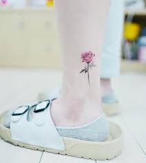 Pink Rose Leg Tattoo Pink Rose Tattoos Small Rose Tattoo Tattoo Designs For Women