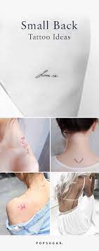 Back of neck chinese tattoo. Small Back Tattoos Popsugar Beauty