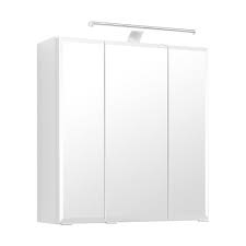 Kingso led spiegelleuchte badleuchte 12w 60cm ip44 led. Schranke Wandschranke Bad Ezimme Spiegelschrank Grau Mit Led Beleuchtung Breite 60 80 100 Cm 3 Turen Lamannasegesta It