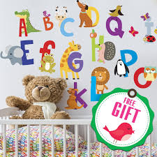 Ukrainian alphabet has only 33 letters: Amazon Com Abc Stickers Alphabet Decals Animal Alphabet Wall Decals Classroom Wall Decals Abc Wall Decals Wall Letters Stickers Wall Stickers For Kids Abc Letters Gift Included Kitchen Dining
