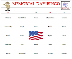 But it wasn't until 1941 that independence day was declared a nation paid . Printable Patriotic Games Memorial Day Activities Partyideapros Com