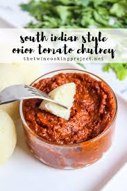 Onion Tomato Peanut Chutney With Video The Twin Cooking Project By Sheenam Muskaan Recipe Indian Chutney Recipes Chutney Tomato Chutney Recipe