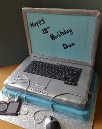 He has been fascinated with computers since he could hold his head up. Laptop Birthday Cake Computer Cake Perfect Cake Unique Cakes Designs