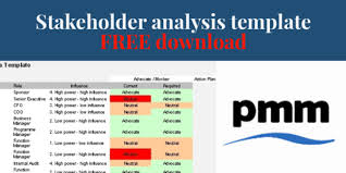 Stakeholder Analysis Template Pm Majik