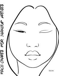 Face Charts For Makeup Artists Silvia Paperback