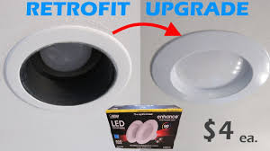Led pivoting, dropdown recessed retrofit trim by feit. Cheap Retrofit Upgrade Recessed Can To Led Flush Light Br30 Youtube