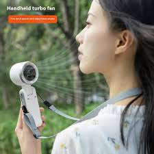 Turbo Fan HandheldRechargeable Fan Portable Mini Hand Fan USB Rechargeable Foldable Hanging Neck Fan 3600mAh USB Mini Portable Small Turbo Fan | Daraz.com.bd