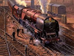 Artist Robert Nixon Railway Scenes Steam Trains Photography Train Art Locomotive