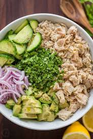 This Avocado Tuna Salad Has Incredible Fresh Flavor Tuna Avocado Salad Is Loaded With Protein The Avocado Adds A He Avocado Recipes Healthy Tuna Salad Recipe