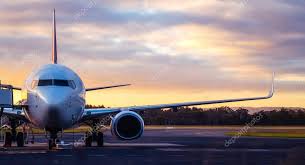 Airplane On Airport Runway At Sunset In Tasmania Stock Photo Spon Runway Airport Airplane Sunset Ad Sunset Views Aviation Technology Tasmania