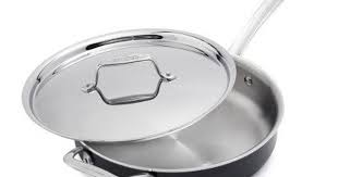 All Clad Ltd3406 Tr Ply Stainless Steel Hard Anodized Exterior Saute Pan Cookware 6 Quart Black Saute Pan Saute Paderno