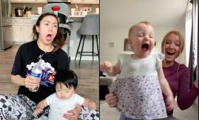 New Tiktok Challenge Has Moms Pouring Water On Babies Cafemom Com Baby shark — tik tok dance challenge. moms pouring water on babies