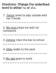 nouns and pronouns worksheet by speech savvy teachers pay teachers