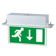 Recessed lighting on vaulted ceilings or sloped ceilings are a refined and classic accent in larger living spaces. Led Recessed Ceiling Emergency Exit Signs