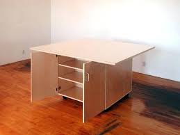 Artist Table With Storage Tables For The Art Studio Roll On Wheels With Cabinets Below For Storing Art Arti Studio Furniture Furniture Van Art Supplies Storage