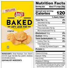 lays chips nutrition information