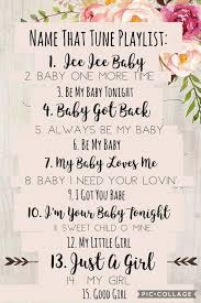 Because The Months Both Before And After The Birth Of Your Baby Is Usually Busy Step One Of The Baby Shower Playlist Simple Baby Shower Baby Shower Games Coed