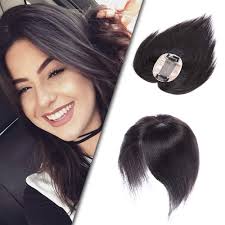 So you don't have to worry about hair rehab, or worse, hair loss from taking them out. Buy Hair Toppers For Women Human Hair Topper Hairpieces Clip On Crown Toupee Silk Base Topper Extensions Highlight Wiglet Replacement For Thinning Hair Loss Cover White Hair 6 15g 01 Dark Black