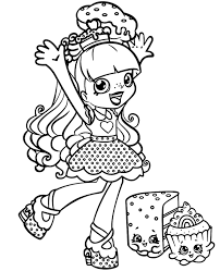 Hope you like my version just as much as their official drawing. Donatina Shopkins Coloring Page To Print And Download