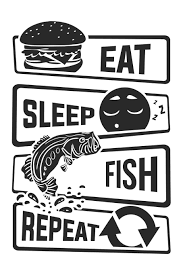 Download Eat Sleep Fish Repeat Blank Lined Notebook For People Who Like Humor And Sarcasm Publications Twenty Four Seven 9781081456474 Amazon Com Books