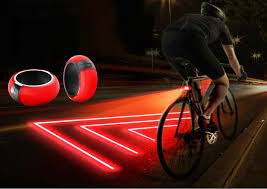 Lighted Bike Safety Zone Created With Bike Light Concept