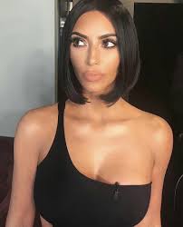 Glass Hair Just Might Be Replacing Glass Skin As The Best New Trend In Hollywood Beauty Looks Click Straight Bob Hairstyles Short Hair Styles Kardashian Hair